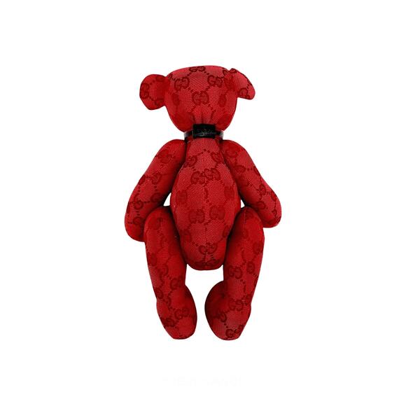 🔴 Gucci Teddy Bear - Red GG Canvas - Picture 3 of 11